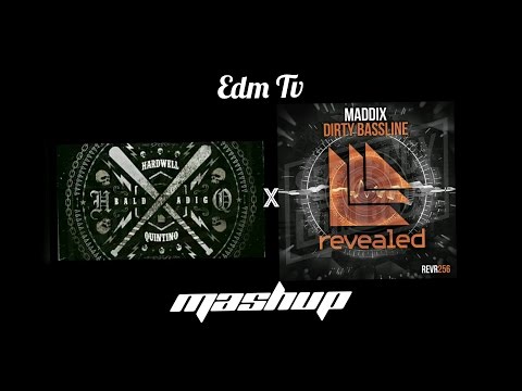Hardwell & Quintino vs. Maddix - Baldadig vs. Dirty Bassline (EDM TV Mashup)