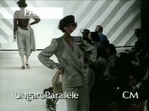 "Ungaro Parallele" Spring Summer 1984 Paris Pret a Porter Woman by Canale Moda