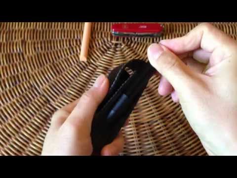 Dėklas Victorinox Juodas Leather video