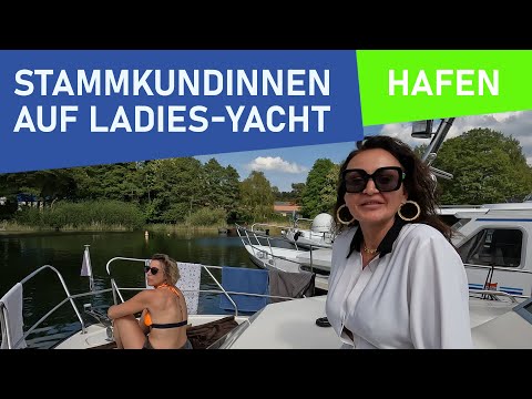 Hausboot mieten 2024: HAFENKINO | Ladies Boot | Mit Stammkundinnen im Gespräch | family yacht | vlog