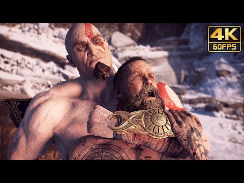 GOD OF WAR - Young Kratos vs Baldur Final Boss Fight @ 4K 60ᶠᵖˢ ✔