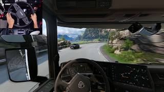 Download lagu Scania Super in Norway - ETS2 with graphics mod | Moza Truck Steering Wheel mp3