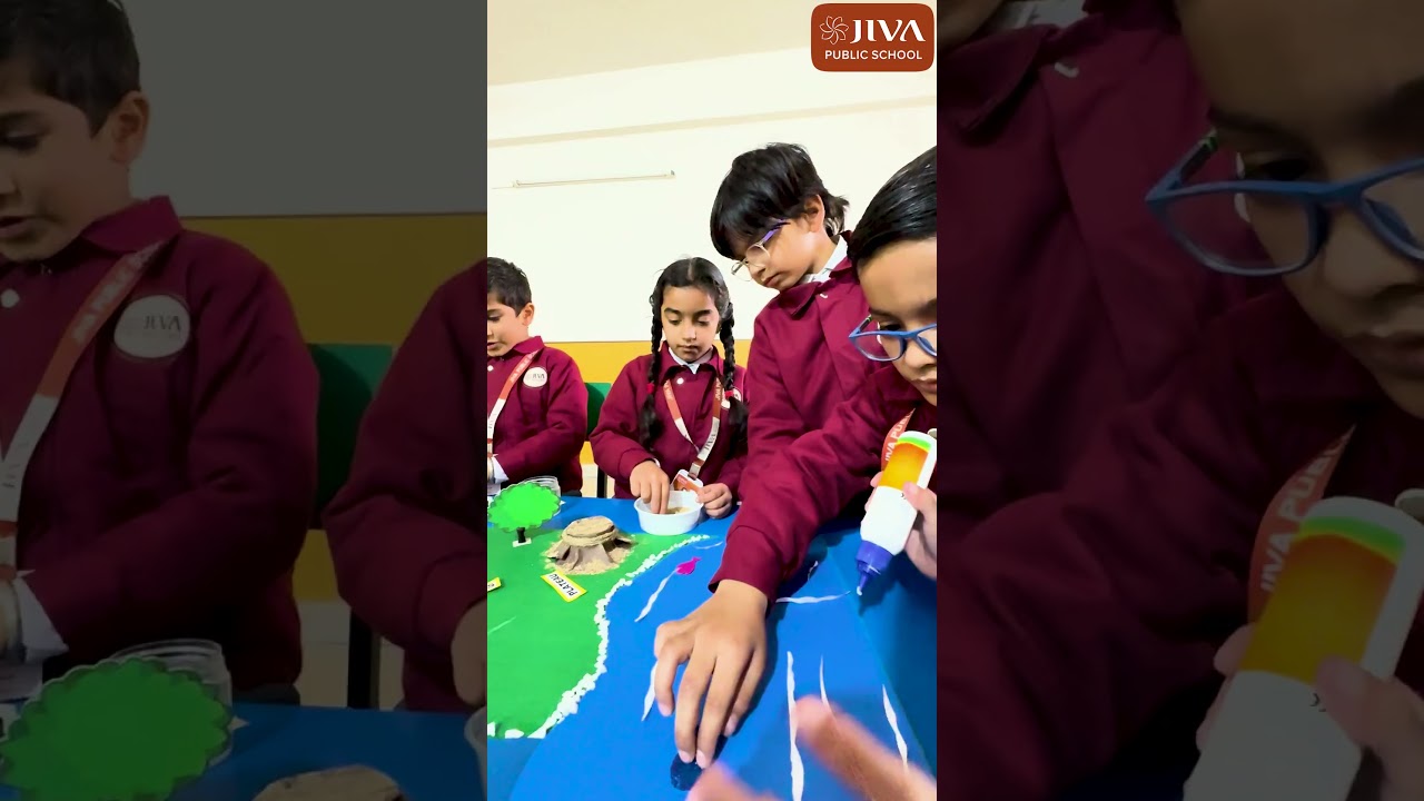 Grade 2 C Kids Learns About Earth’s Landforms & Water Bodies | #Geographyinaction #jivapublicschool