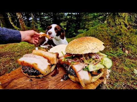 Must-Try Wild Game Burgers in the Forest! ASMR Cooking