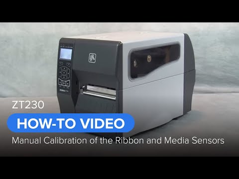 How To Manually Calibrate Zebra ZT230's Ribbon and Media Sensors | Zebra