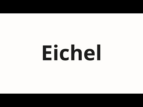 How to pronounce Eichel