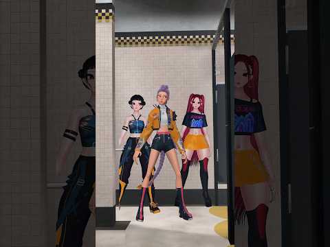 Huntrix vs Saja: Lets Dance! 😂  (Kpop Demon Hunters VR) #kpdh #kpopdemonhunters #rumi #jinu #vrchat