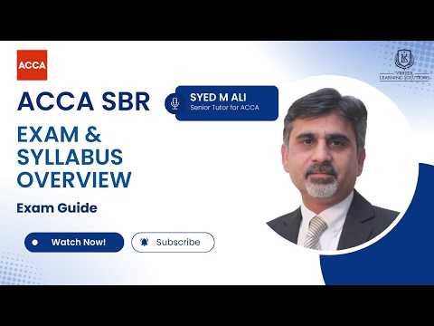 ACCA SBR Exam & Syllabus Overview | Strategic Business Reporting Explained