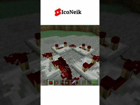 How to make automatic redstone repeater in Minecraft #IcoNeik #SHORT