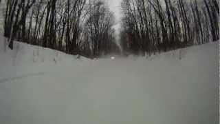 preview picture of video 'GoPro in the Raw: Snowmobiling in Long Lake, Wisconsin'