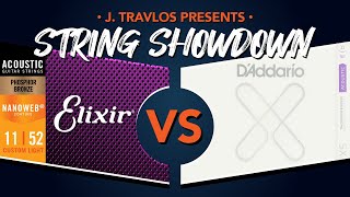 Video thumbnail for String Showdown | Elixir: Phosphor Bronze Vs D’Addario: XS Phosphor Bronze Acoustic Guitar Strings by J.Travlos