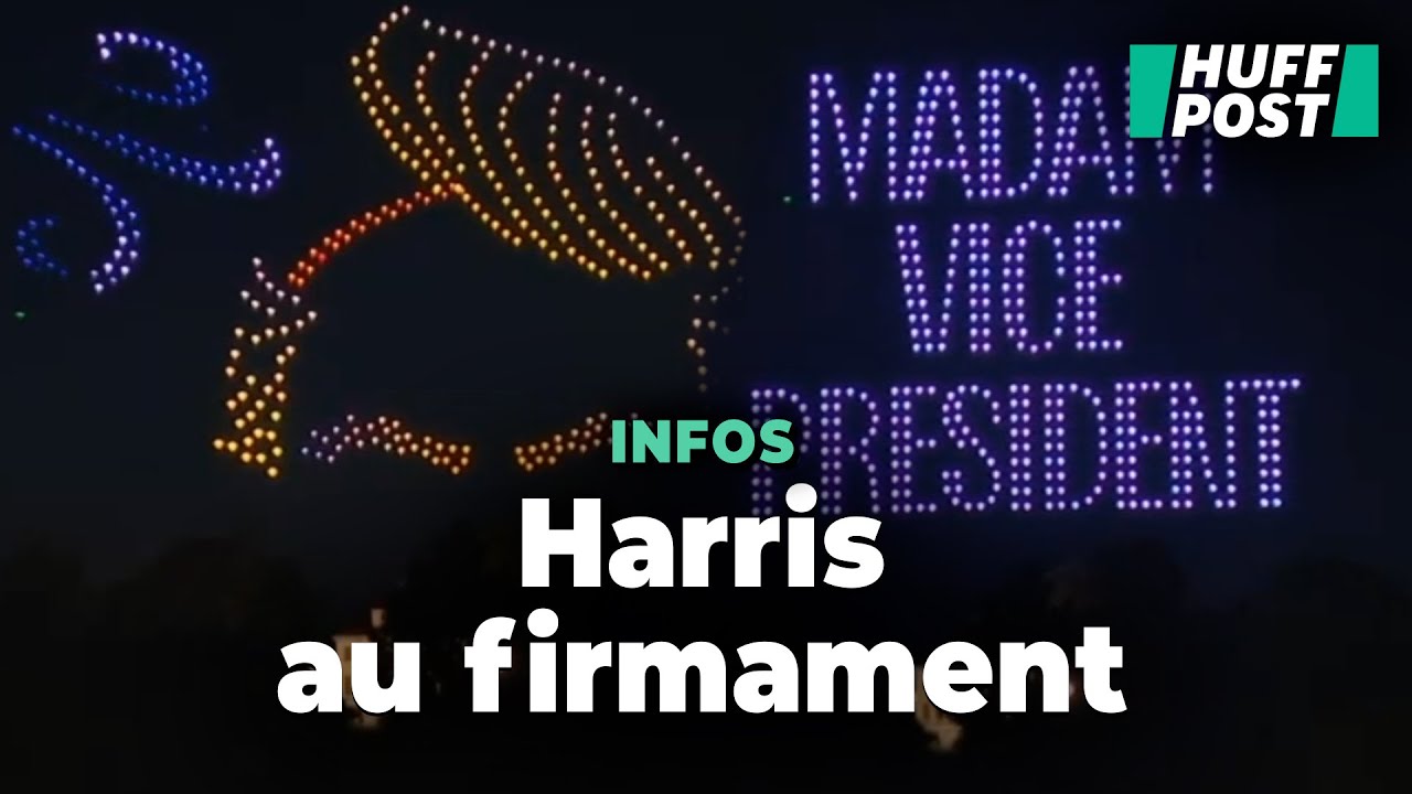 Un spectacle de drones en soutien à Kamala Harris
