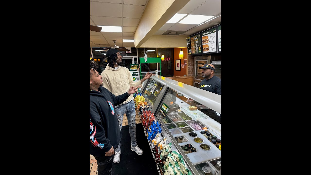 Gabrielle’s Baby Daddy sees Sherman at Subway and starts clowning!