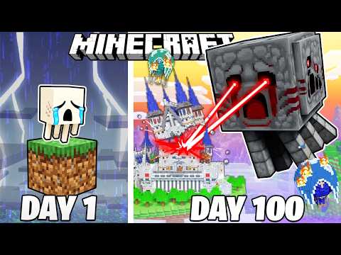 I Survived 100 Days as a GHAST GOD in Minecraft!