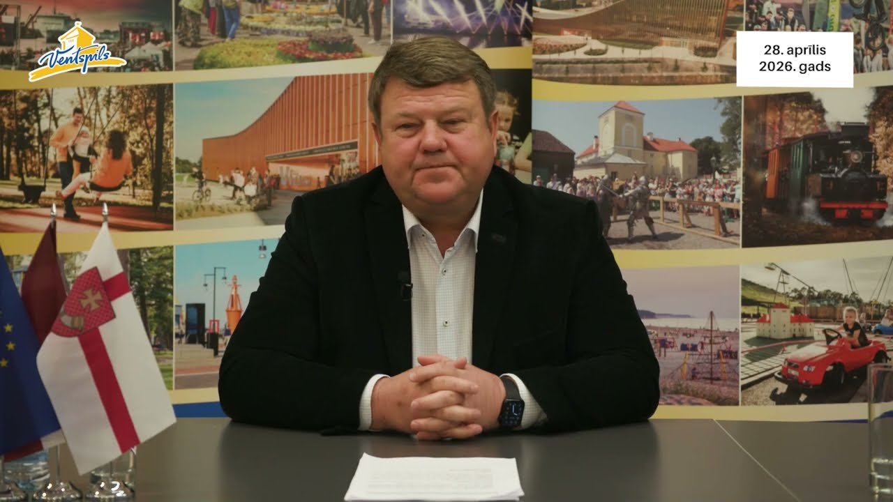 VIDEO: A.Gūtmanis par Ventspils pilsētas aktualitātēm – 28.04.2026.