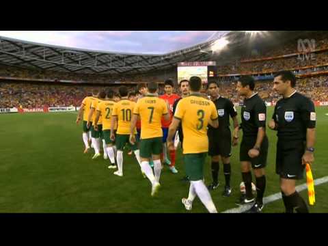 Asian Cup 2015 – Final - South Korea 1 - Australia 2 - national anthems & starting line up.