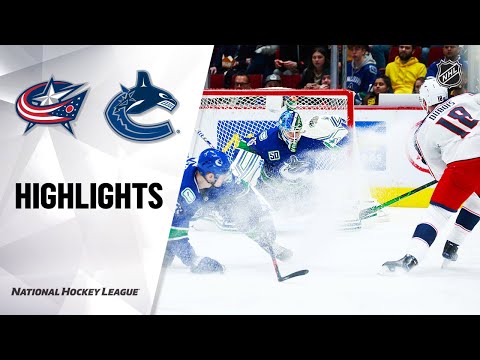 NHL Highlights | Blue Jackets @ Canucks 03/08/20