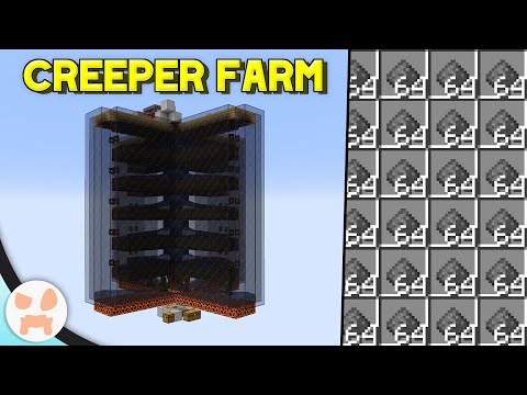 MINECRAFT CREEPER FARM TUTORIAL | Easy Automatic Gunpowder, Minecraft 1.19+