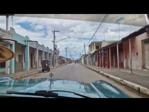 Fahrt durch Moron (Provinz Ciego de Avila), Kuba Richtung Norden,  April 2024