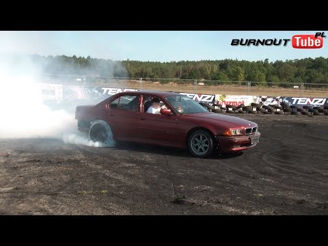 Palenie gumy BMW E38 740 "JONY" - XXII Ogólnopolski Zlot BMW Toruń 2019