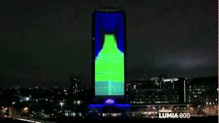 Nokia Lumia Live ft deadmau5 lights up London with amazing 4D projection
