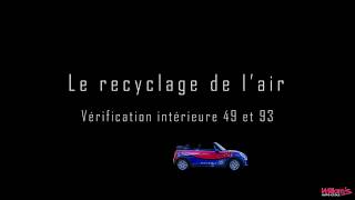 La commande de recyclage de l'air