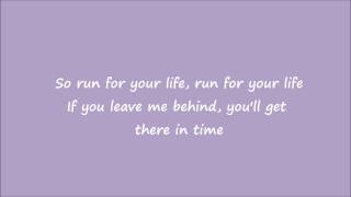 Matt Cardle - Run for your life lyrics