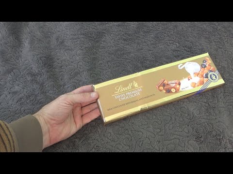 Lindt Milk Chocolate with Raisins and Hazelnuts 300 g Unboxing and Test