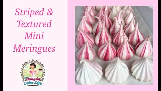 Striped And Textured Mini Meringues - Step By Step