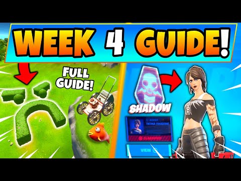 Fortnite GRUMPY GREENS & WEEK 4 CHALLENGES GUIDE! TNTina Trial in Battle Royale Season 2