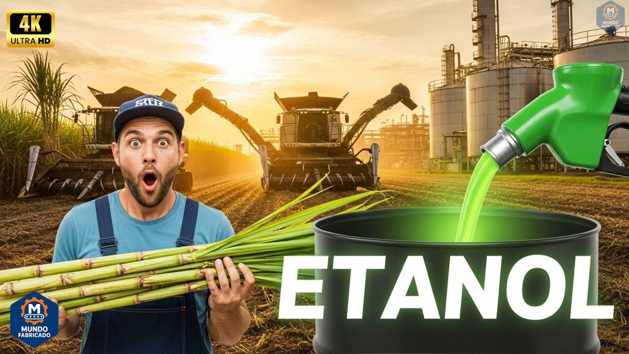 Você não imagina como o ETANOL é feito da CANA | Mundo Fabricado