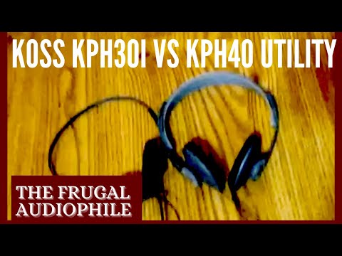 Koss KPH30i vs KPH40 Utility - Comparison And Mini-Review! #cheap #good #headphones