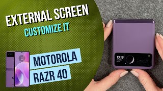 Motorola Razr 40 - How to change the External Screen • 📱 • 🔆 • Tutorial