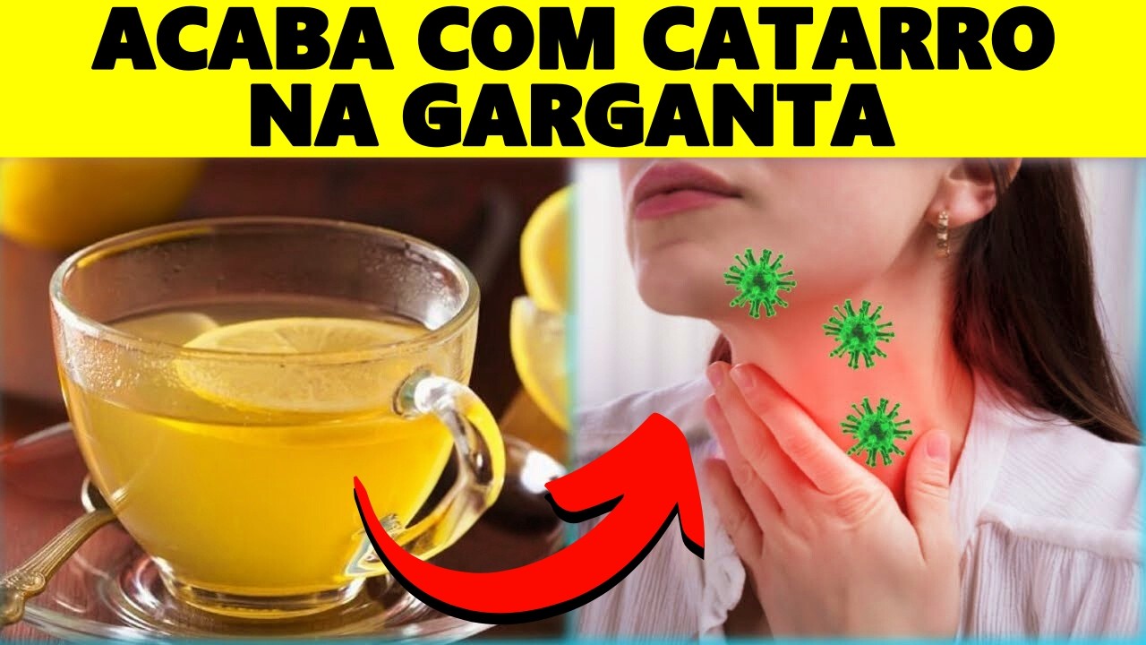 REMEDIO Nº1 para ELIMINAR MUCO e CATARRO na GARGANTA