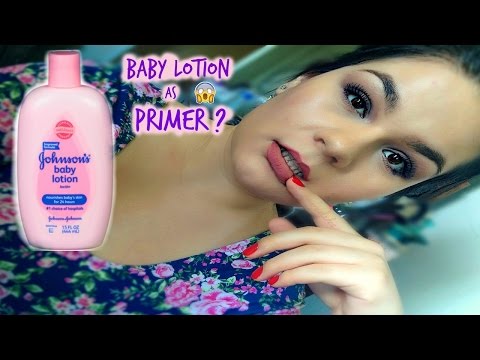 BABY LOTION AS A FACE PRIMER - DOES IT WORK? | Maricela Hernandez