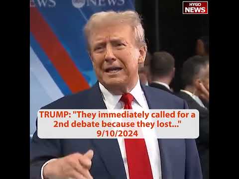 Trump: If you won the debate & immediately want rematch you lost; Tulsi Gabbard, Vance, DeSantis