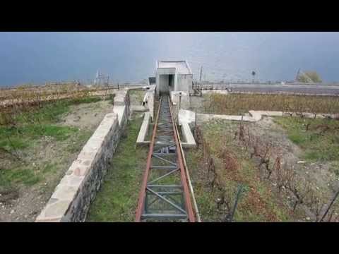 Standseilbahn 1071.01 Puidoux - Le Clos des Moines Talfahrt - Funiculaire