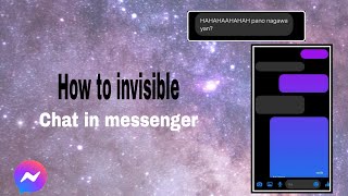How to invisible chat in messenger