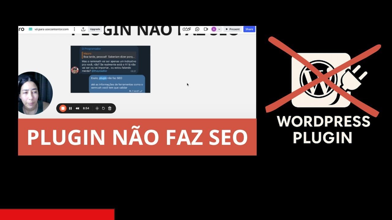 PLUGIN is not your SEO expert