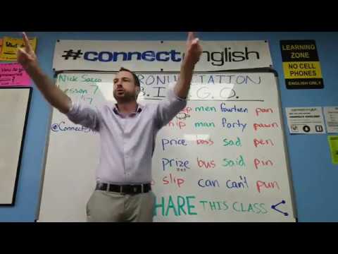 Connect English Pronunciation BINGO, Volume 3 - Pacific Beach Campus