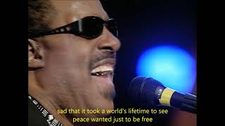 Stevie Wonder w Luciano Pavarotti   Peace wanted just to be free   subtitled