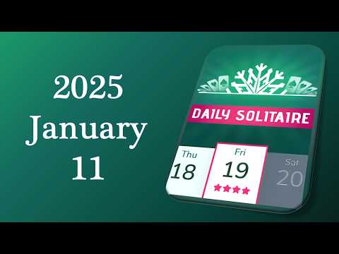 Daily Challenge Solitaire Solution 2025 January 11 - YouTube