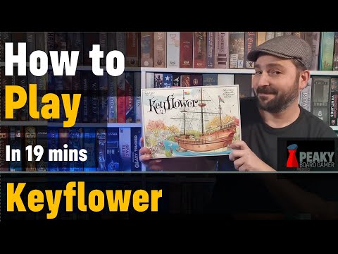 How to play Keyflower board game - Full teach + Visuals - Peaky Boardgamer