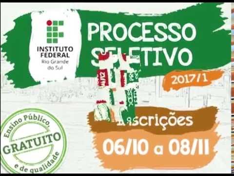 Processo Seletivo IFRS 2017/1