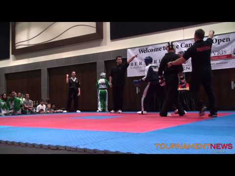 Jeremy Francoeur vs Justin Liu Junior Boys Team Fighting Grands Round 2 at Canadian Open 2013