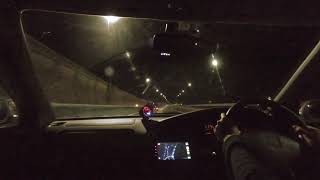 夜の西湘バイパス 大磯東→大磯西（往復） -  Seisho by-pass (from Oiso-higashi to Oiso-nishi)