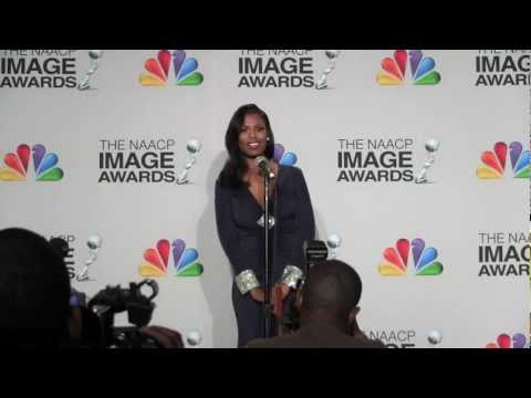 Omarosa Manigault-Stallworth speaks Celebrity Apprentice at 44th NAACP Image Awards 2013 Press Room