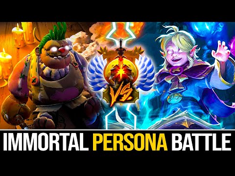 Holy Moly!!! Immortal Pudge Persona Vs Immortal Invoker Persona Mid | Pudge Official