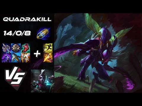 JUNGLE Kha'Zix vs Ekko [QUADRAKILL] - EU Challenger Patch 26.3