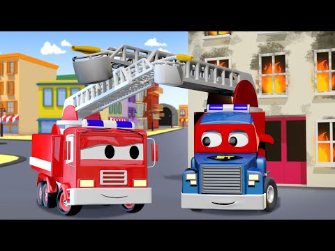 Carl der Super Truck - Der Feuerwehrwagen - Autopolis 🚒 Lastwagen Zeichentrickfilme für Kinder